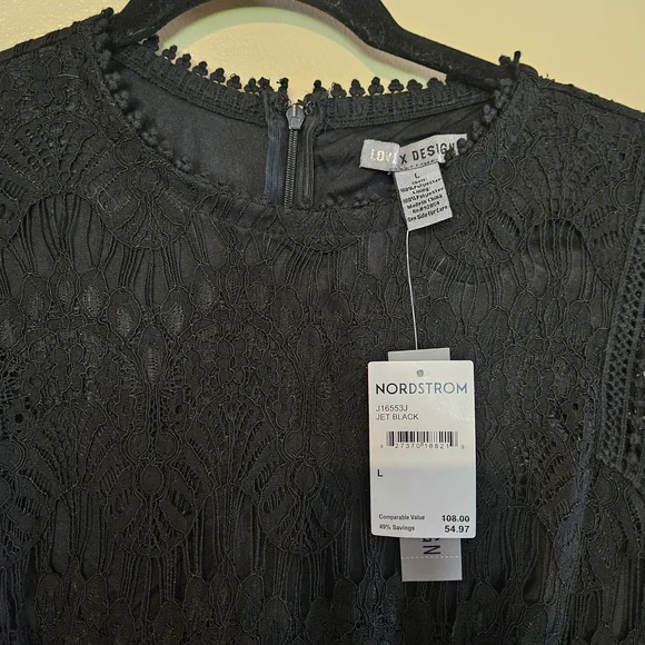 Love By Design Black Lace Midi Dress - Picture 3 of 5